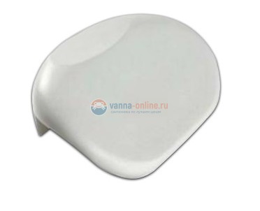 Подголовник для ванны Triton на присосках белый