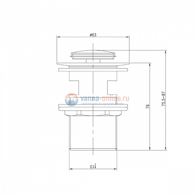 Донный клапан Iddis Oldie для умывальника OLDBR00i88, бронза