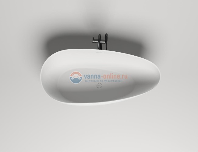 Ванна Salini Paola 172 х 82,5 х 62,2 см, из материала S-Stone, матовая белая 101512SM Ванна Salini Paola 172 х 82,5 х 62,2 см, из материала S-Stone, матовая белая 101512SM