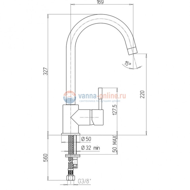 Смеситель для кухни Paini Cox Смеситель для кухни Paini Cox