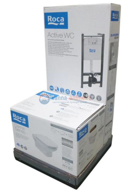 Инсталляция Roca с унитазом Dama Senso, 893104090 с сиденьем микролифт, комплект Инсталляция Roca с унитазом Dama Senso, 893104090 с сиденьем микролифт, комплект