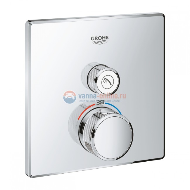 Смеситель для ванны и душа Grohe Grohtherm SmartControl 29123000, хром Смеситель для ванны и душа Grohe Grohtherm SmartControl 29123000, хром