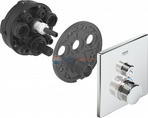 Смеситель для ванны и душа Grohe Grohtherm SmartControl 29123000, хром Смеситель для ванны и душа Grohe Grohtherm SmartControl 29123000, хром