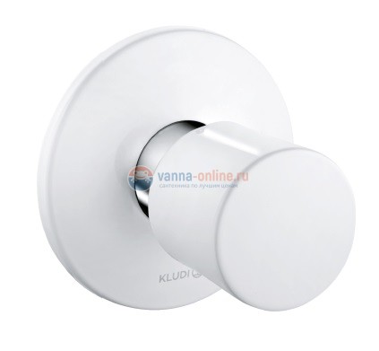 Вентиль встраиваемый Kludi Balance 528159175 внешняя часть, цвет белый