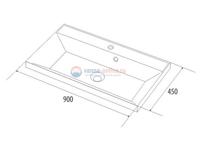 Тумба с раковиной Iddis Color Plus COL90W0i95K 90 см подвесная, белая/дерево