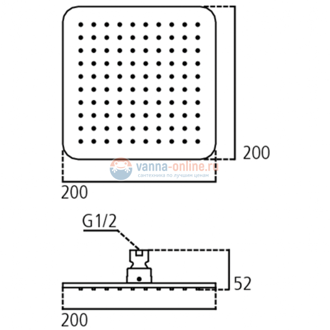 Верхний душ Ideal Standard B0024AA для душа