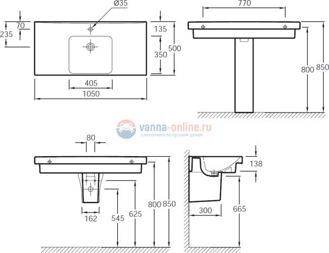 Раковина Jacob Delafon Odeon Up E4731-00 105 х 50 см Раковина Jacob Delafon Odeon Up E4731-00 105 х 50 см