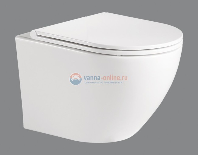 Унитаз подвесной BelBagno Sfera-R BB046CHR, безободковый