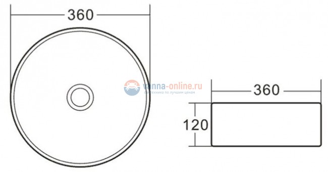 Раковина BelBagno BB1357 накладная 36х36х12 см Раковина BelBagno BB1357 накладная 36х36х12 см