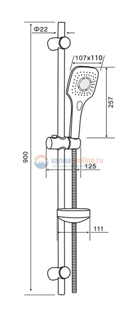 Комплект смесителей Orange Thermo T19-311cr, хром глянцевый Комплект смесителей Orange Thermo T19-311cr, хром глянцевый
