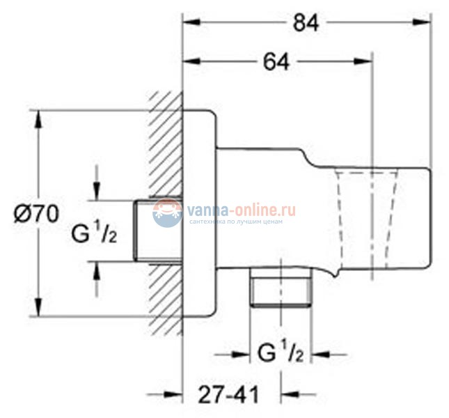 Гигиенический душ Grohe BauEdge 124898