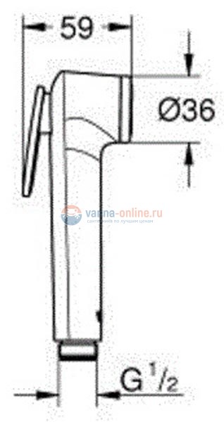 Гигиенический душ Grohe BauEdge 124898