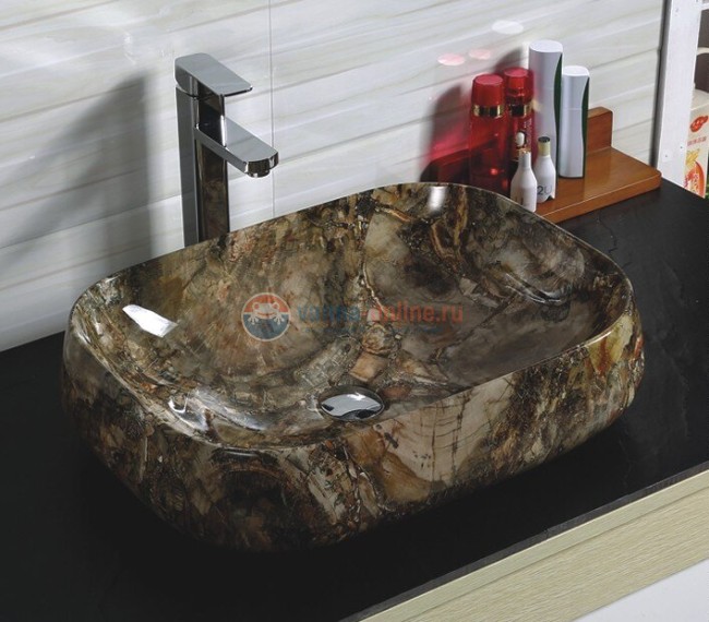 Раковина CeramaLux Серия MNC 186 накладная, под камень Раковина CeramaLux Серия MNC 186 накладная, под камень