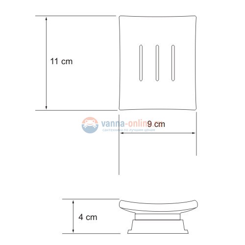 Мыльница WasserKRAFT Exter 5529 Мыльница WasserKRAFT Exter 5529
