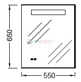 Зеркало Jacob Delafon Rythmik/Formilia 60 см, EB1158-NF