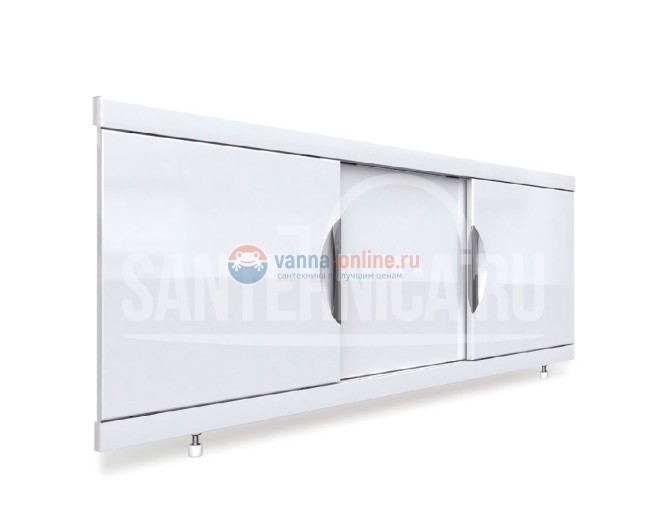 Экран под ванну Emmy Валенсия 120, подрезной, белый