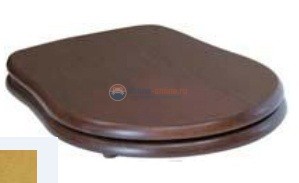 Крышка-сиденье Kerasan Retro 109140 орех/золото