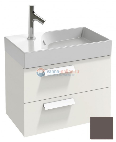 Тумба под раковину Jacob Delafon Rythmik EB1300-G80 подвесная, светло-коричневая, 60 см