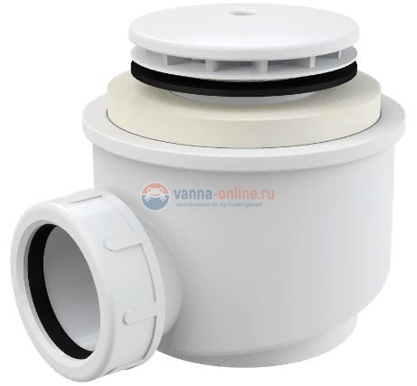 Сифон для душевого поддона Alcaplast A47B d50, белый Сифон для душевого поддона Alcaplast A47B d50, белый