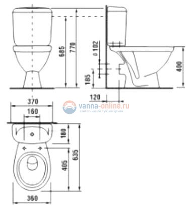 Напольный унитаз Jika Lyra 2423.6.000.242.9