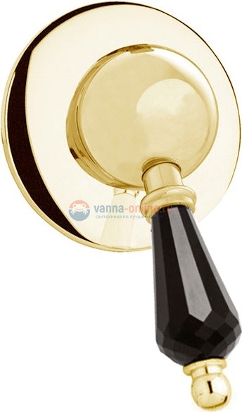 Смеситель Cezares Vintage VINTAGE-DIM-03/24-Sw-N для душа встраиваемый Swarovski nero