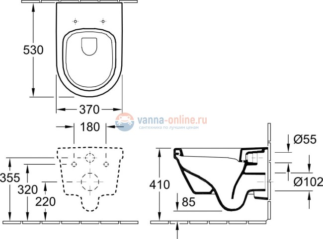 Подвесной унитаз Villeroy&Boch Architectura 5684 H1 R1 alpin CeramicPlus, с микролифтом Подвесной унитаз Villeroy&Boch Architectura 5684 H1 R1 alpin CeramicPlus, с микролифтом