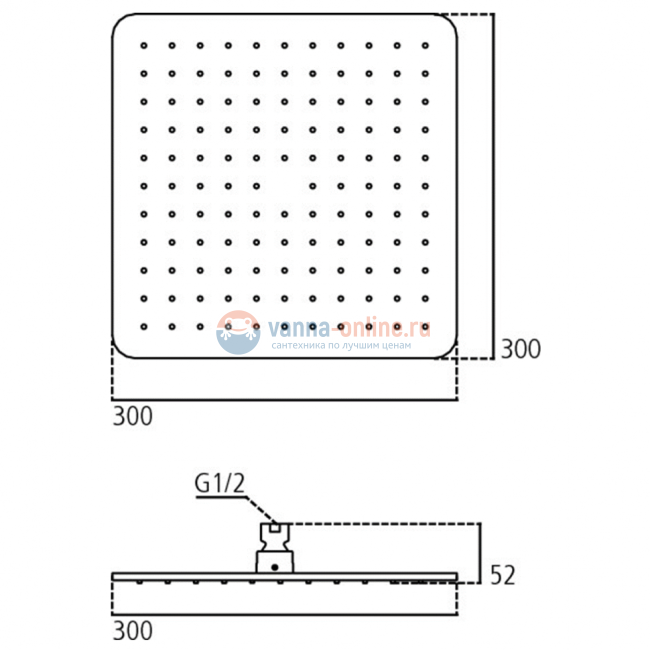 Верхний душ Ideal Standard B0025AA для душа