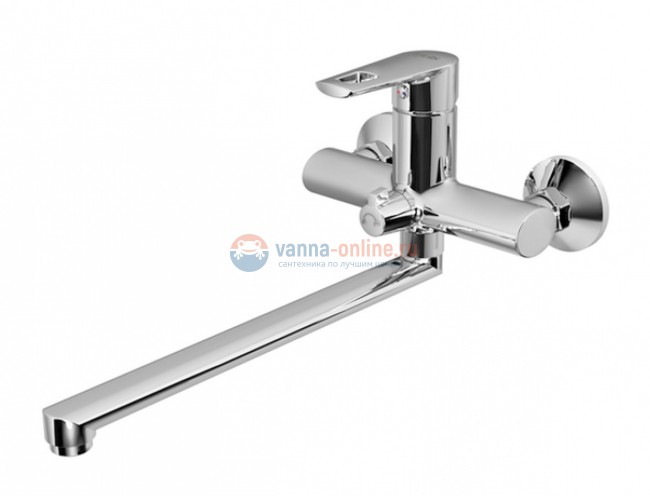 Смеситель Iddis Runo RUNSBL2i10WA с длинным изливом, для ванны и душа, хром Смеситель Iddis Runo RUNSBL2i10WA с длинным изливом, для ванны и душа, хром