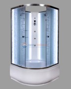 Душевая кабина Deto Em EM4580 N LED гм 80 x 80 см, без крыши, с Led подсветкой, с гидромассажем