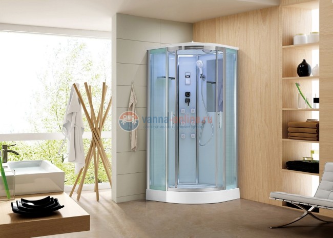 Душевая кабина Black&White Galaxy G5501 900, 90 x 90 см, гидромассажная