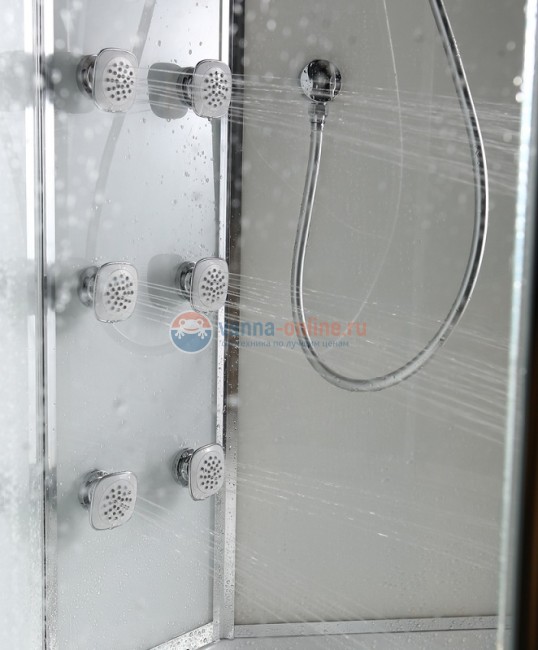 Душевая кабина Black&White Galaxy G5501 900, 90 x 90 см, гидромассажная