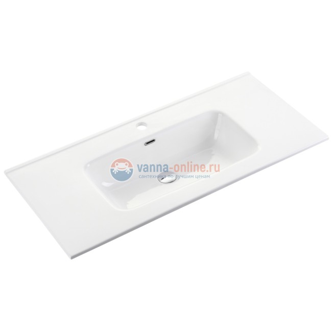 Раковина Ceramica Nova CN7002, чаша 91x46.5x12.5 см, накладная, прямоугольная