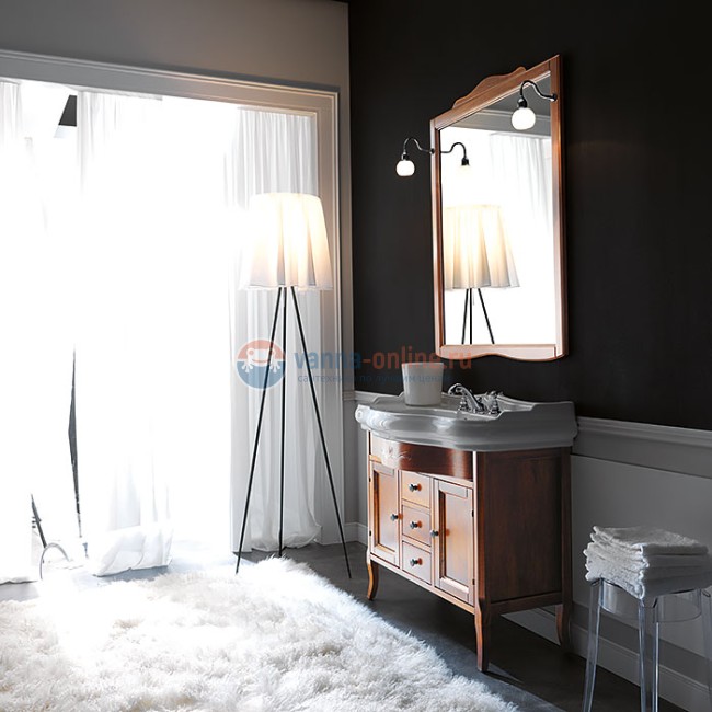 Тумба под раковину Kerasan Retro 734740, цвет орех