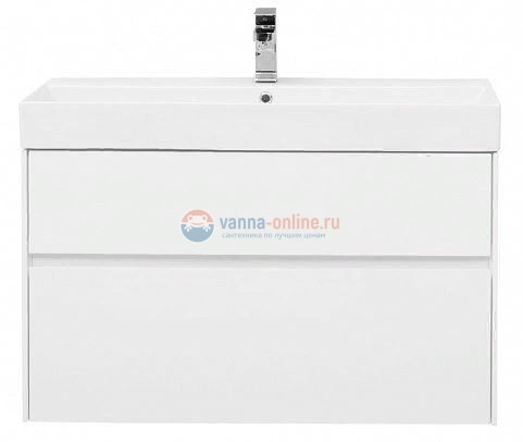 Тумба с раковиной Aquanet Бруклин 100 00203961, цвет- белый Тумба с раковиной Aquanet Бруклин 100 00203961, цвет- белый