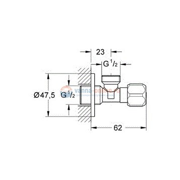 Шланговое подключение Grohe 2201600M