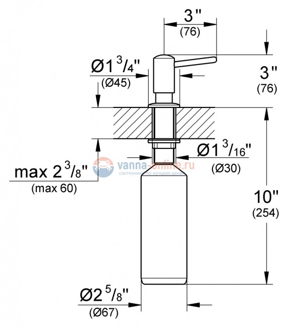 Дозатор жидкого мыла Grohe Contemporary 40536000, хром Дозатор жидкого мыла Grohe Contemporary 40536000, хром