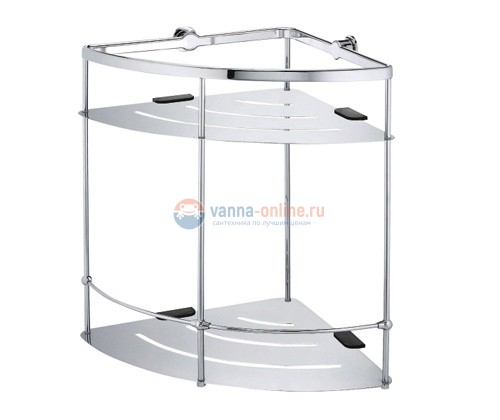 Полка металлическая двойная, угловая WasserKRAFT 522 Полка металлическая двойная, угловая WasserKRAFT 522