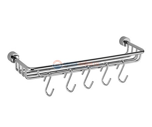 Полка-корзина WasserKRAFT Donau 9415, с крючками Полка-корзина WasserKRAFT Donau 9415, с крючками