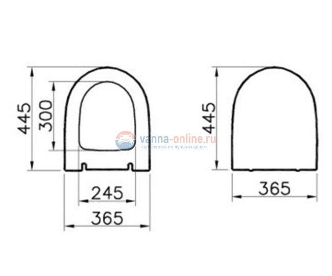 Крышка-сиденье Vitra Sento 120-003-009 (микролифт) тонкое Крышка-сиденье Vitra Sento 120-003-009 (микролифт) тонкое
