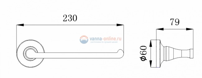 Полотенцедержатель Rush Corsica CO42511