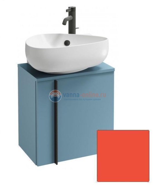 Тумба под раковину Jacob Delafon Nouvelle Vague 45 см, EB3045D-S45, цвет алый сатин, правый