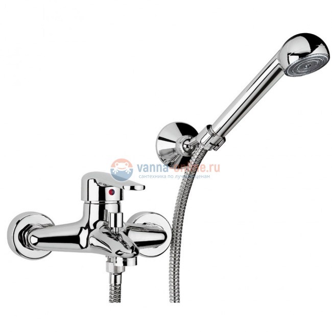Смеситель для ванны Paini Cooper с аксессуаром Смеситель для ванны Paini Cooper с аксессуаром