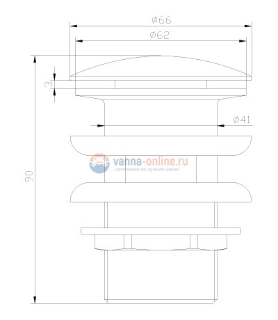 Донный клапан Lemark Jasmine LM6680ORB, Click-clack 1 1/4, черная бронза