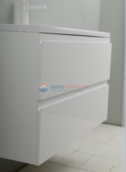 Тумба под раковину Art&Max AM-Bianchi-900-2C-SO-BM, 90 x 45 x 55 см подвесная, белый матовый