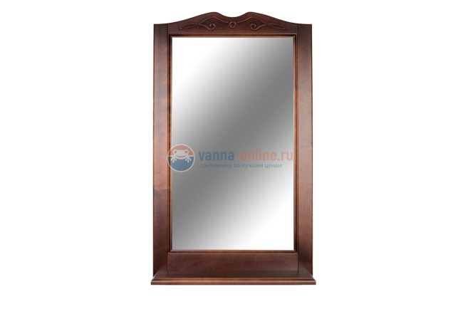 Зеркало Orange Классик 60 см, массив бука, цвет - орех