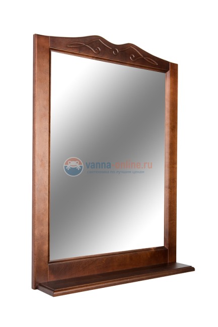 Зеркало Orange Классик 60 см, массив бука, цвет - орех