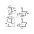 Унитаз Roca Dama Senso Compacto 342518000 с бачком 34151B000 / 341519000