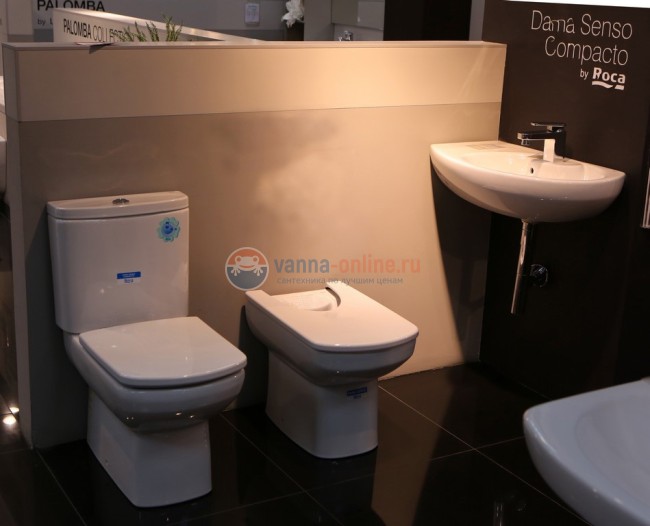 Унитаз Roca Dama Senso Compacto 342518000 с бачком 34151B000 / 341519000