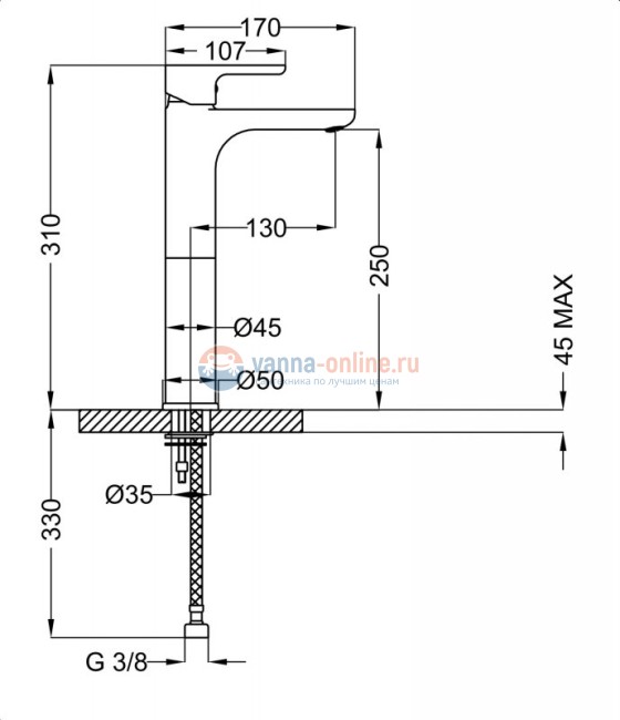 Смеситель для раковины Cezares Dolce DOLCE-LC-01-Cr Смеситель для раковины Cezares Dolce DOLCE-LC-01-Cr