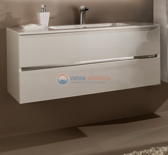 Тумба с раковиной Sanvit Кубэ-2 kkube2070, 70 см подвесная, белый глянцевый
